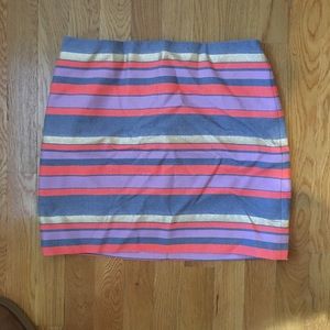 J Crew striped skirt